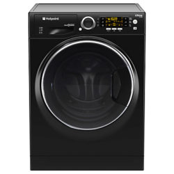 Hotpoint RD966JKDUK Washer Dryer, 9kg Wash/6kg Dry Load, A Energy Rating, 1600rpm Spin, Black